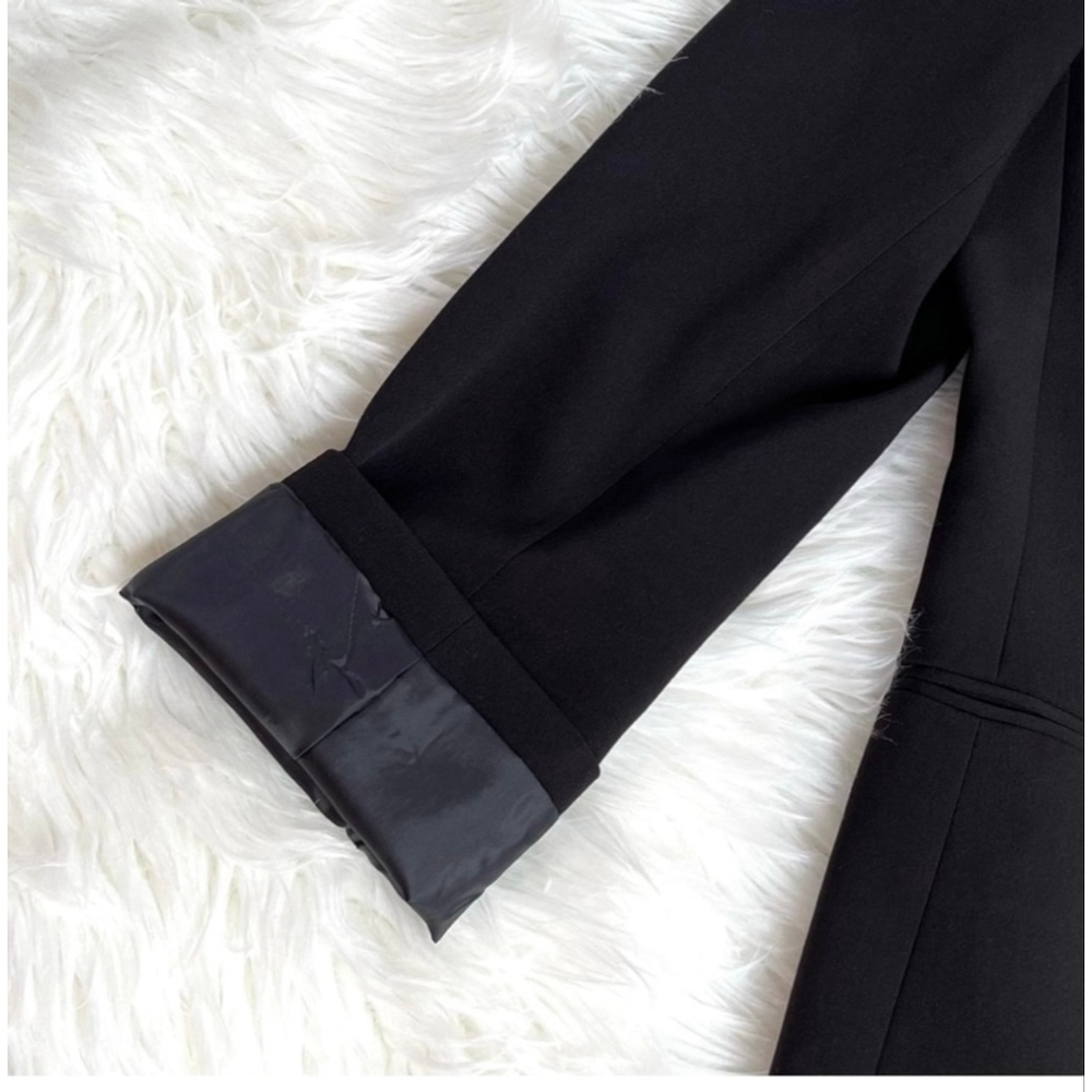 Calvin Klein Black Stretch Double Breasted Blazer NWT Size 10 Women’s - Picture 8 of 11
